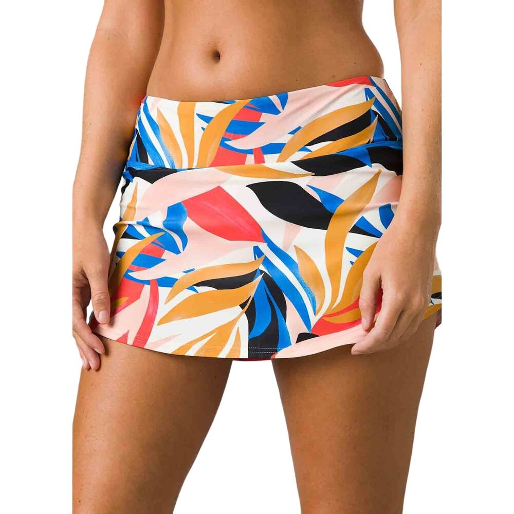 PrAna Size Small Tropics Belltello High Rise Swimwear Pull On Swim Skirt N15-3
